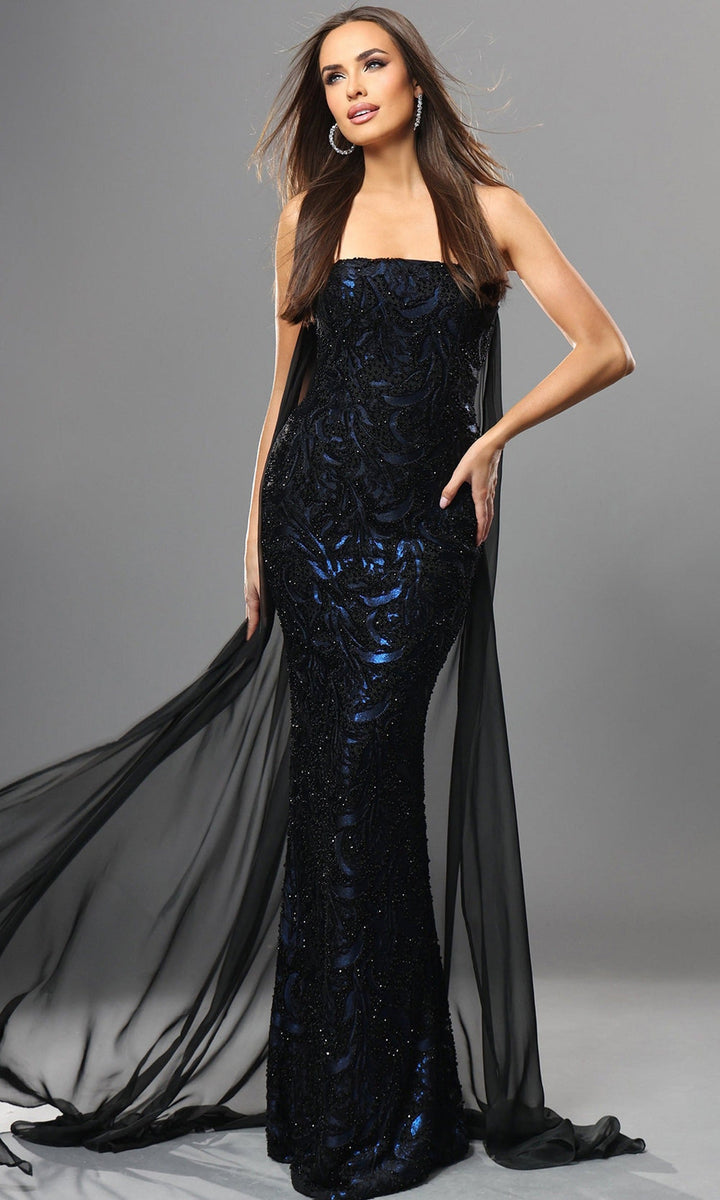 Jovani 45306 Black/Blue