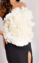 Jovani 45450 Off-White-Black