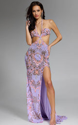 Jovani 45531 Lilac-Multi