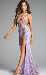 Jovani 45531 Lilac-Multi