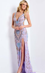 Jovani 45533 Lilac-Multi