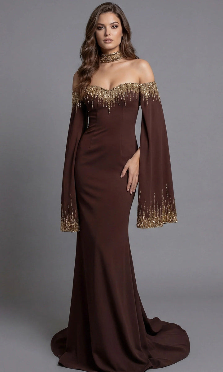 Jovani 45535 Brown