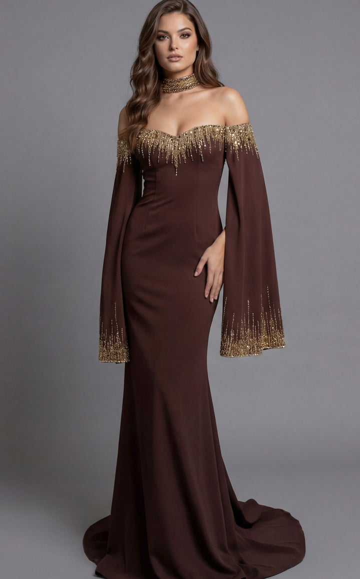 Jovani 45535 Brown