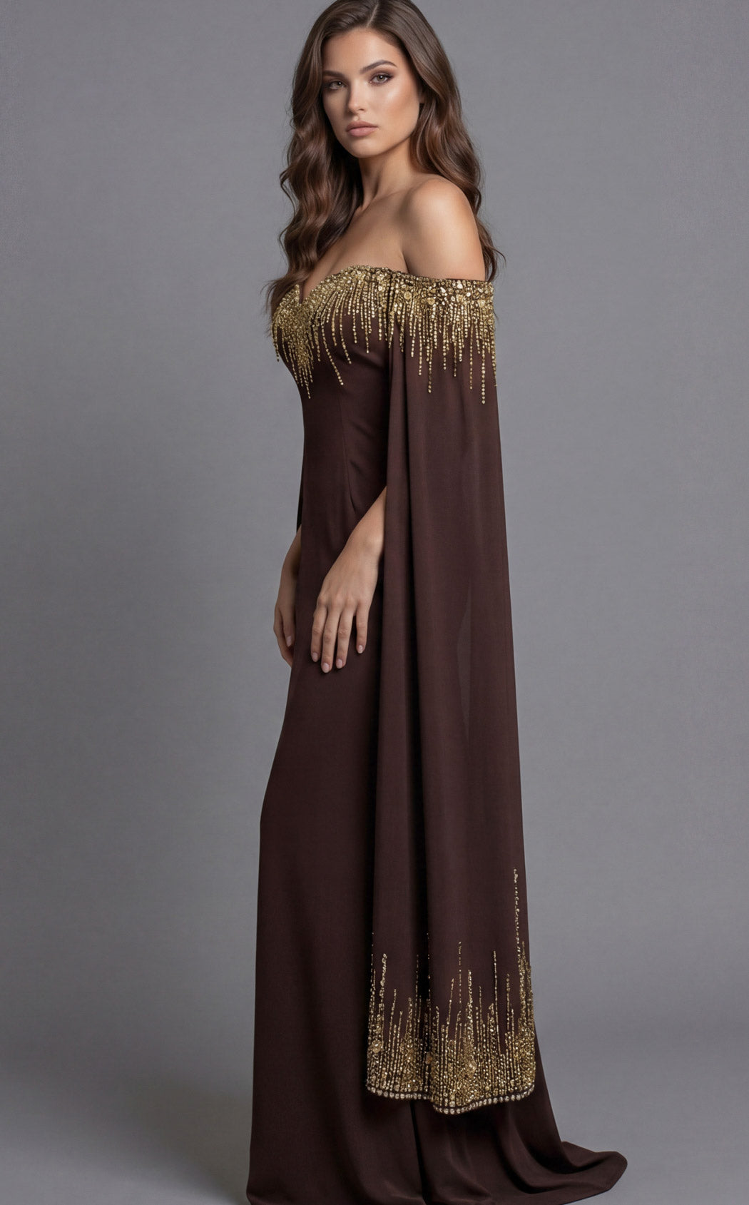 Jovani 45535 Brown