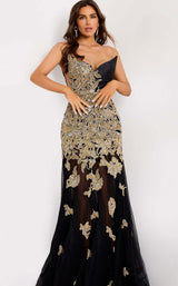 Jovani 45604 Black-Gold-Silver