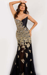 Jovani 45604 Black-Gold-Silver