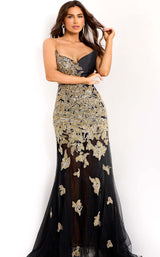Jovani 45604 Black-Gold-Silver