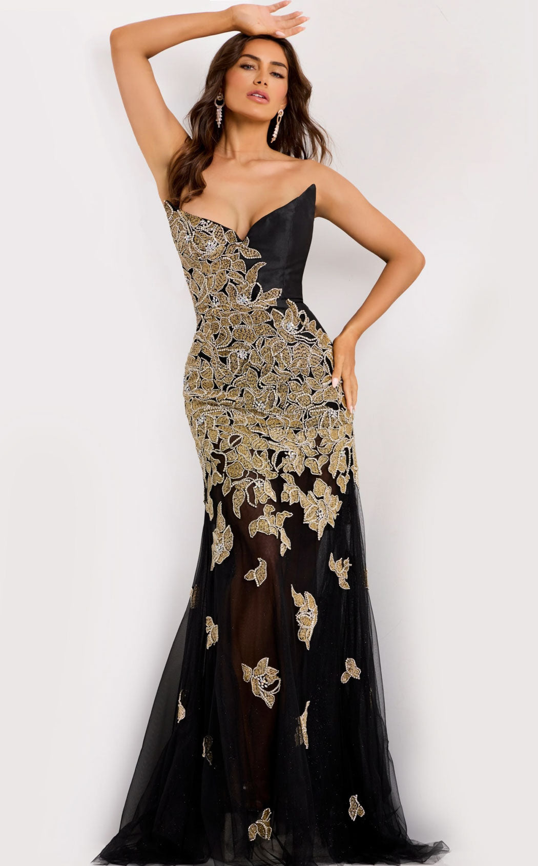 Jovani 45604 Black-Gold-Silver