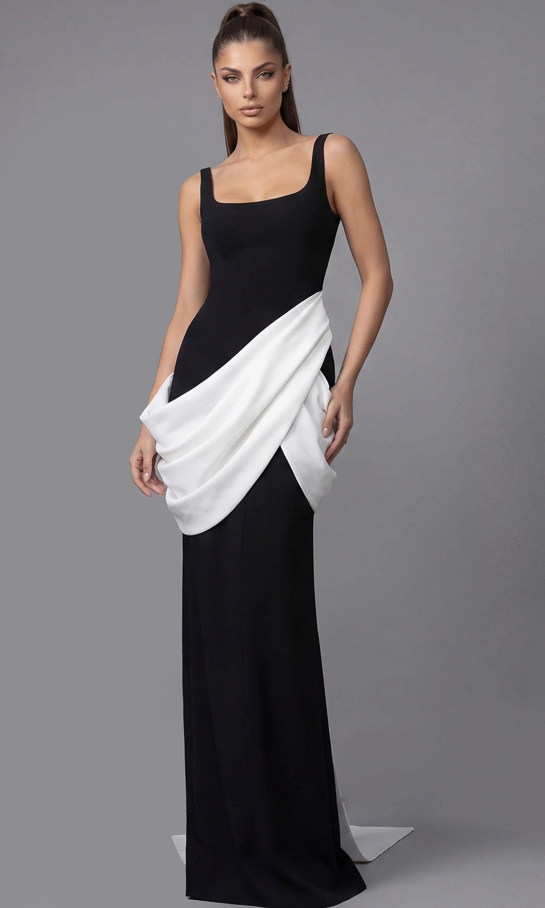 Jovani 45619 Black/White