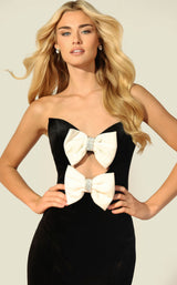 Jovani 45665 Black-Off-White