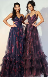 Jovani 45712 Black/Red-Print