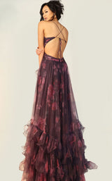 Jovani 45712 Black/Red-Print
