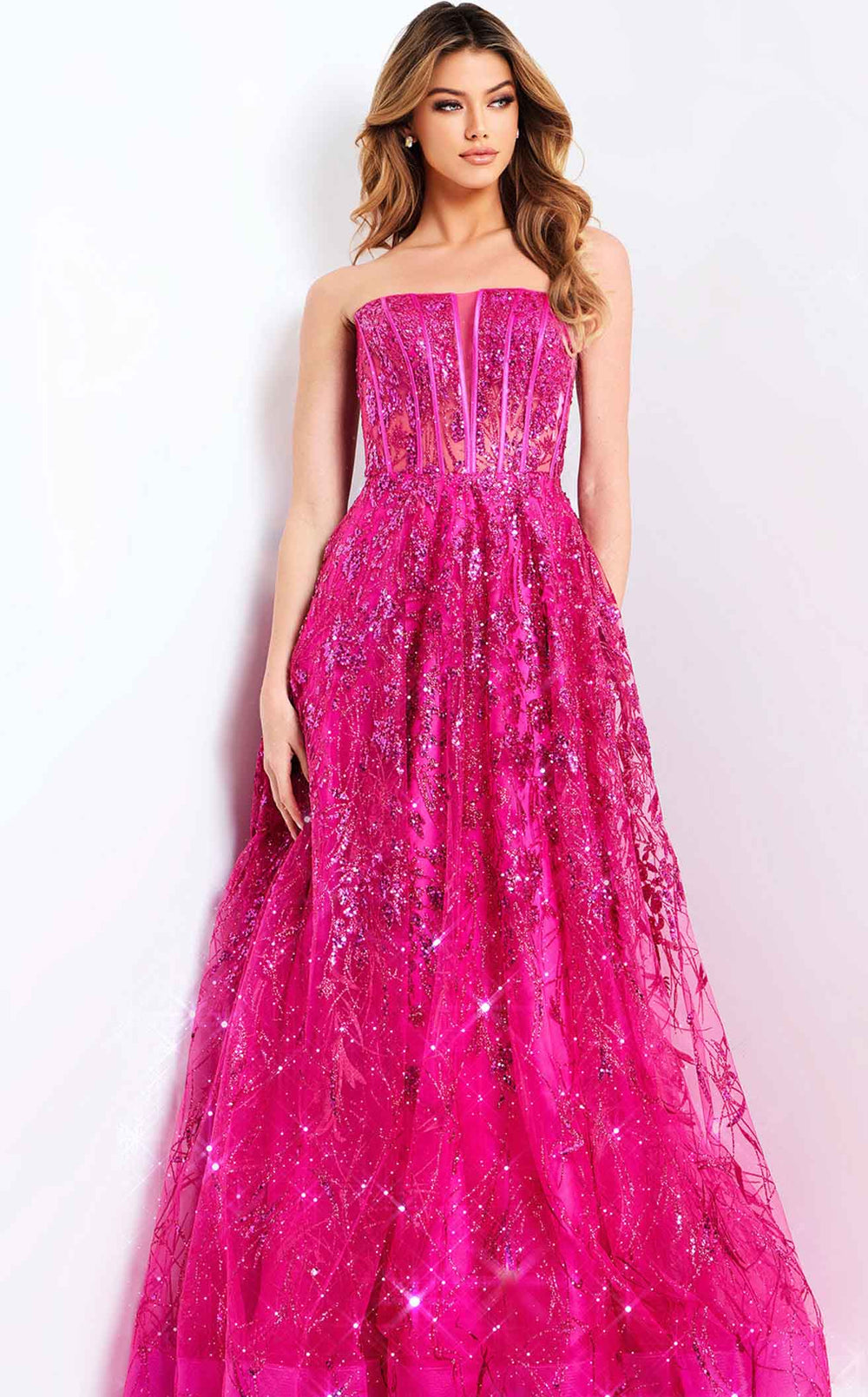 Jovani 45913 Fuchsia