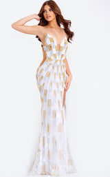 Jovani 46058 Nude-Multi