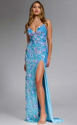 Jovani 46097 Light-Blue-Multi