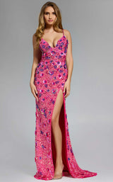 Jovani 46097 Pink-Multi