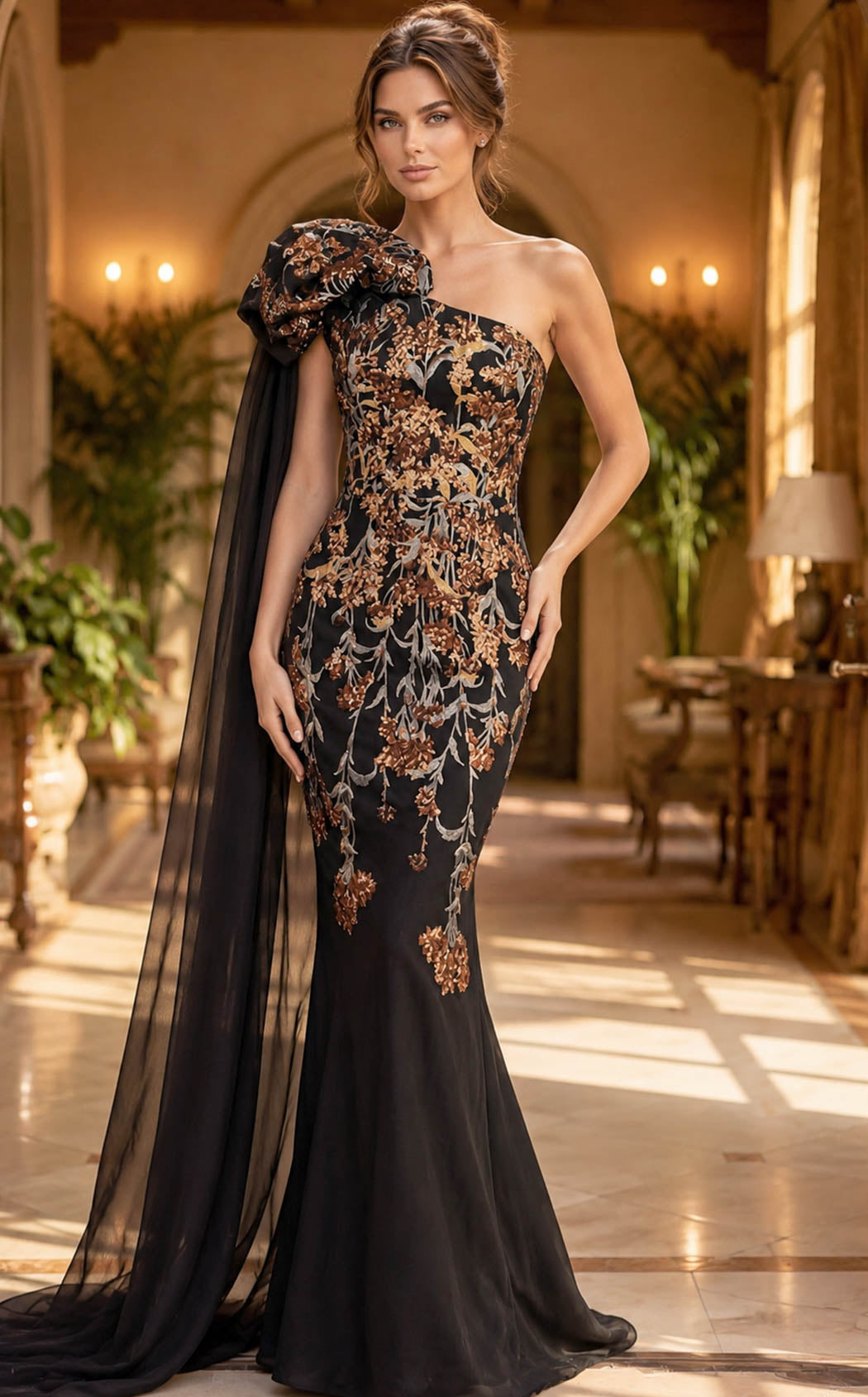 Jovani 46243 Black/Brown