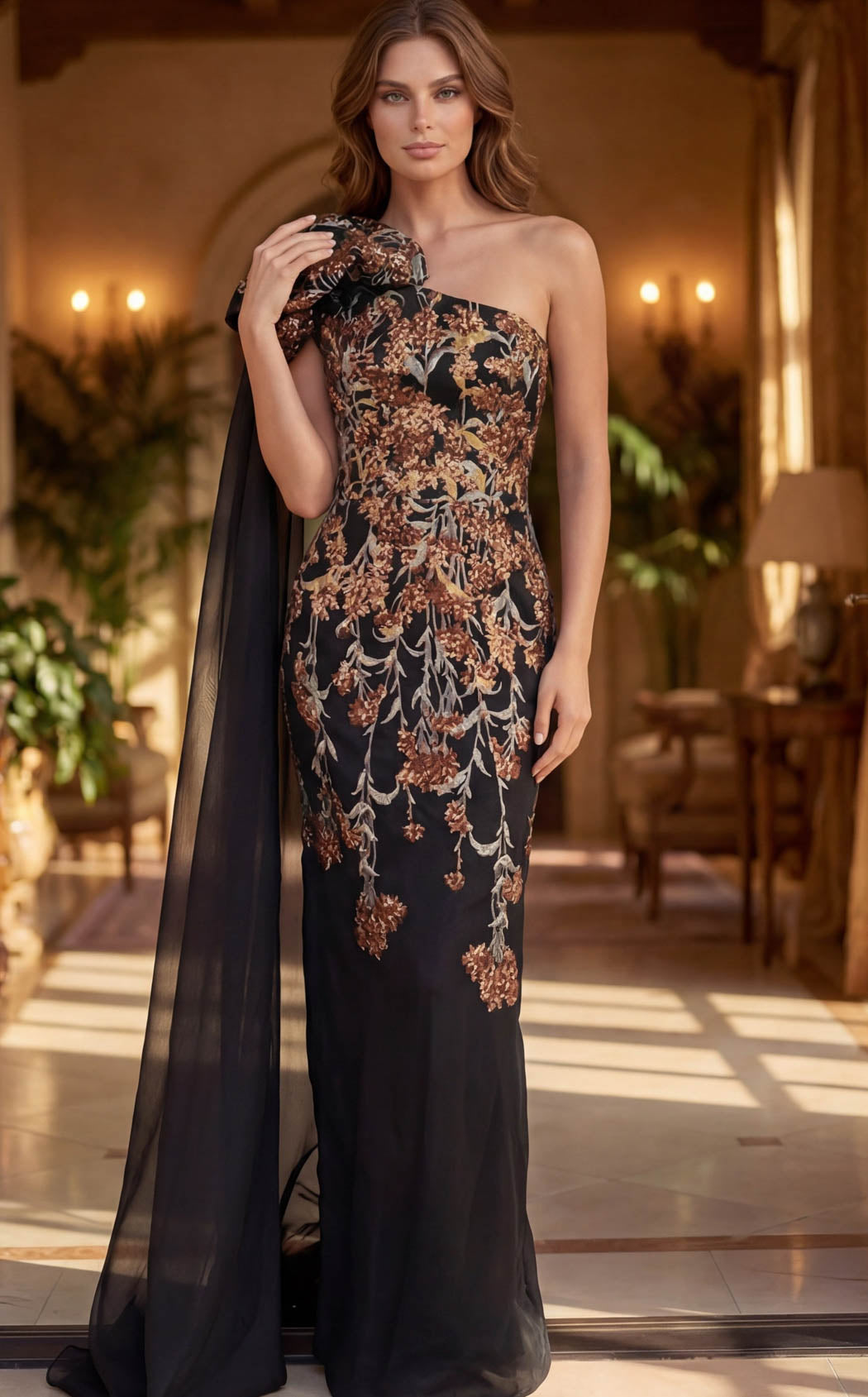 Jovani 46243 Black/Brown