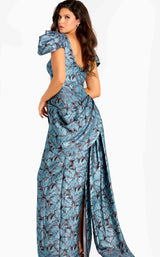 Jovani 46273 Blue/Brown