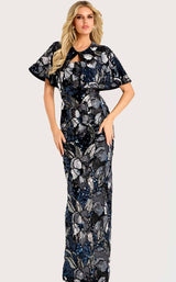 Jovani 46431 Navy/Silver