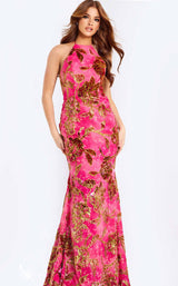 Jovani 46434 Fuchsia/Gold