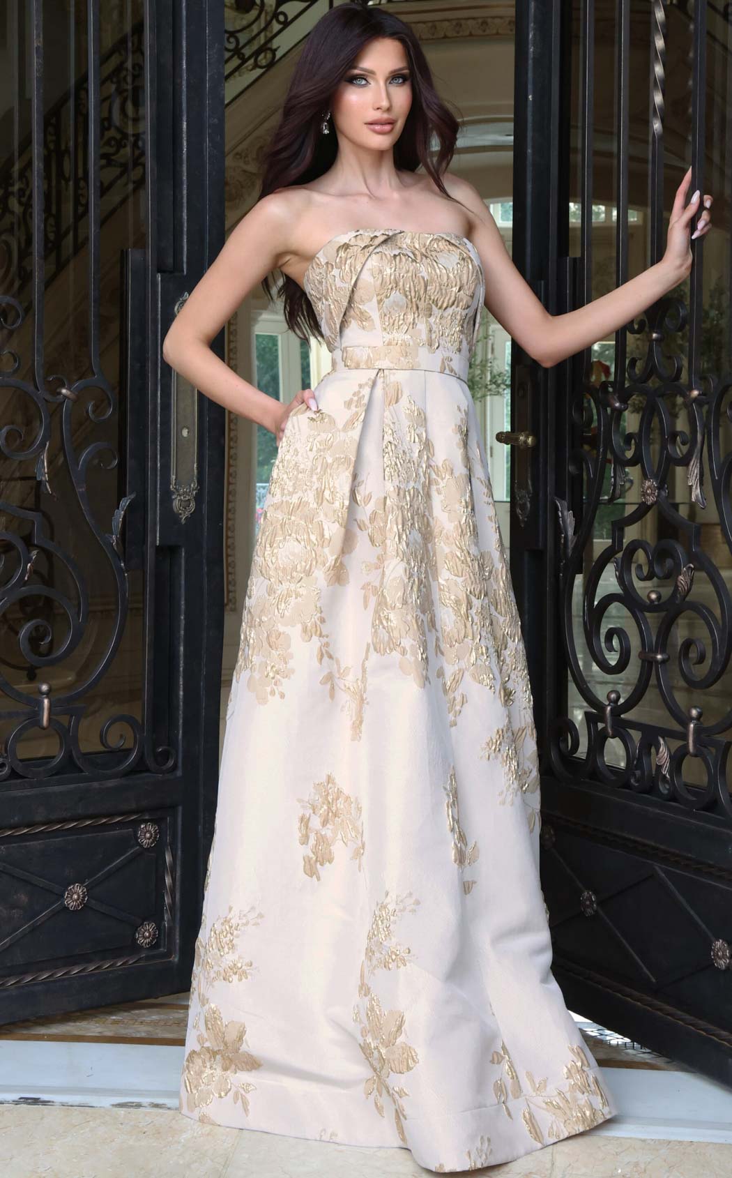 Jovani 46550 Champagne/Gold