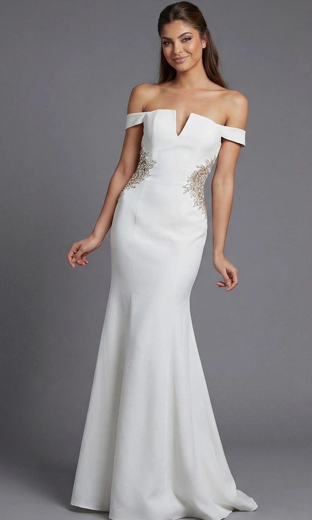 Jovani 46623 Off-White