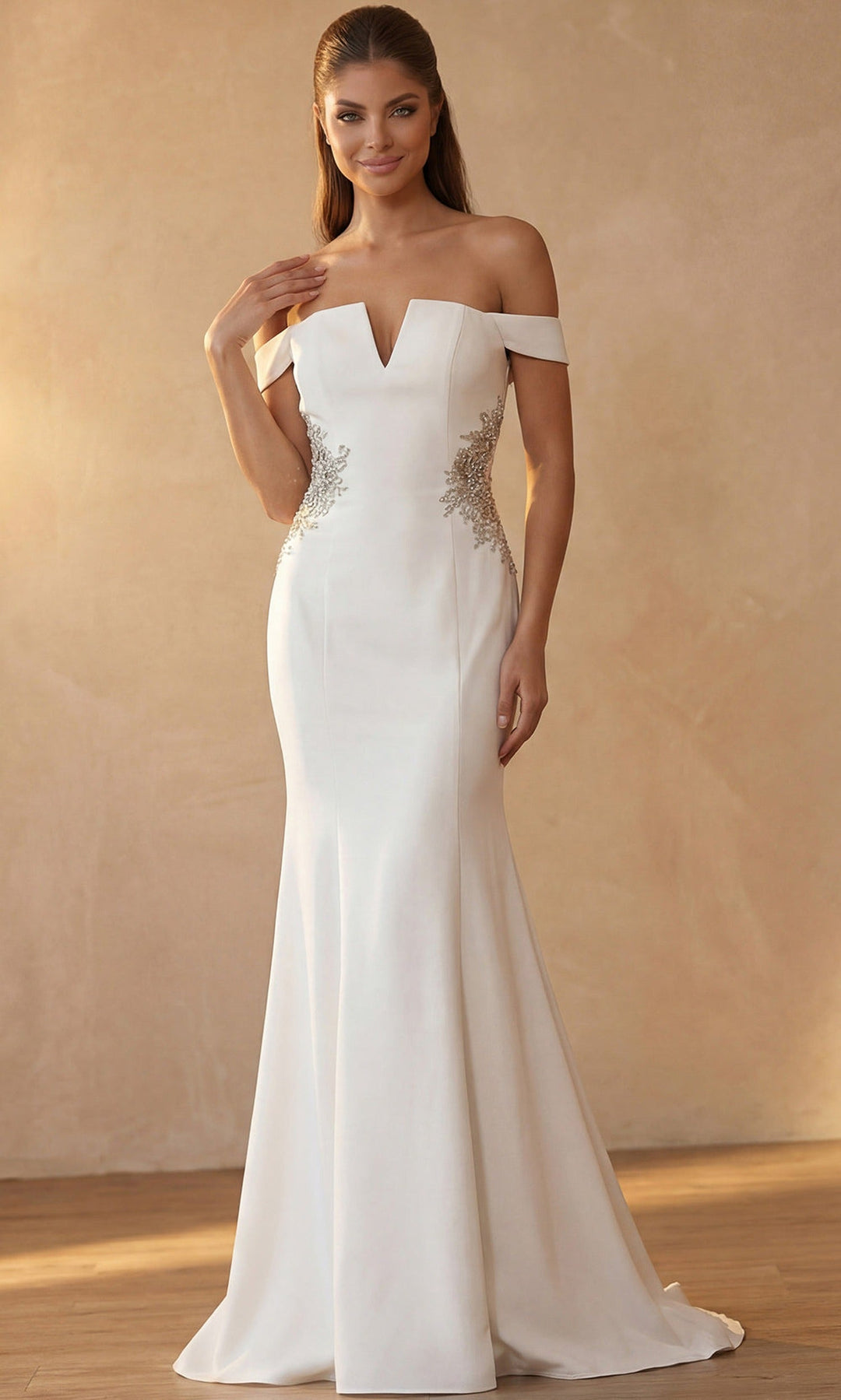 Jovani 46623 Off-White