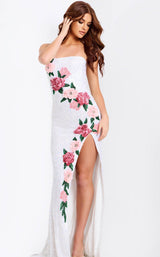 Jovani 46694 White-Multi