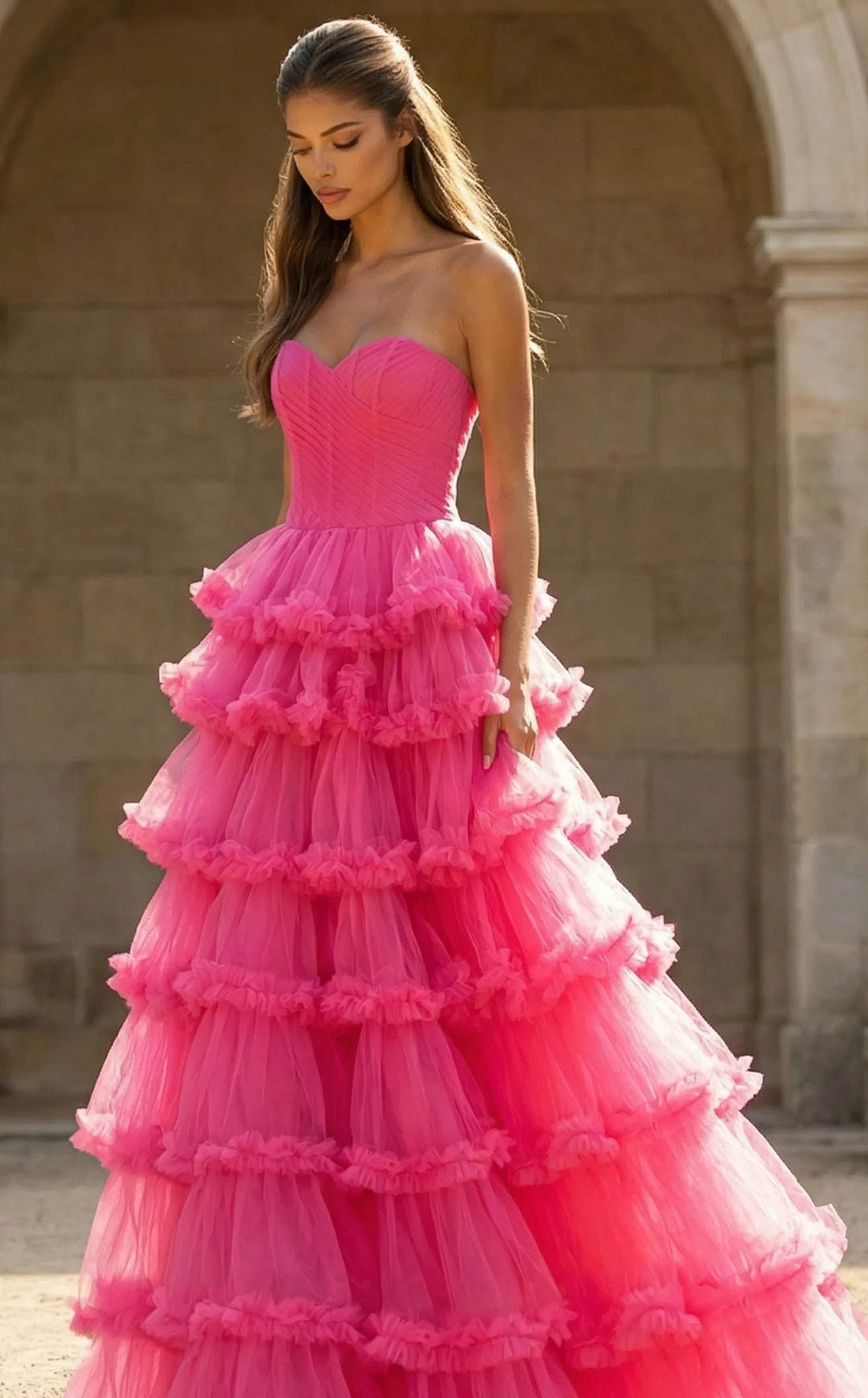 Jovani 47139 Fuchsia