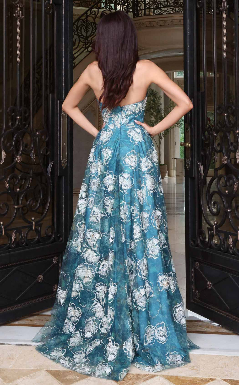 Jovani 47216 Green-Multi
