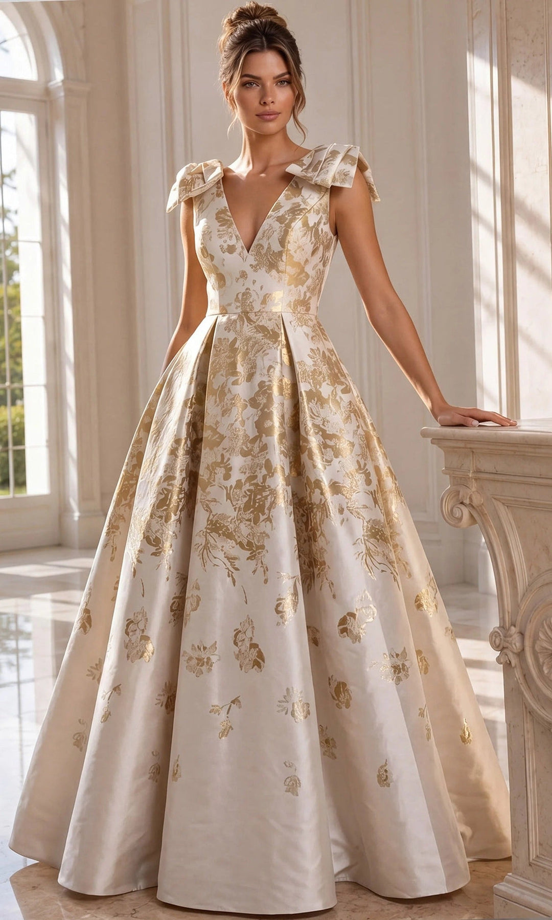 Jovani 47491 Champagne/Gold