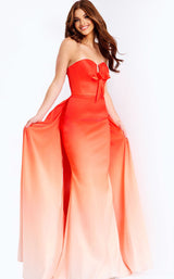 Jovani 47554 Orange-Ombre