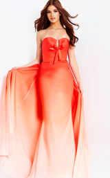 Jovani 47554 Orange-Ombre