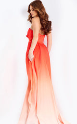 Jovani 47554 Orange-Ombre