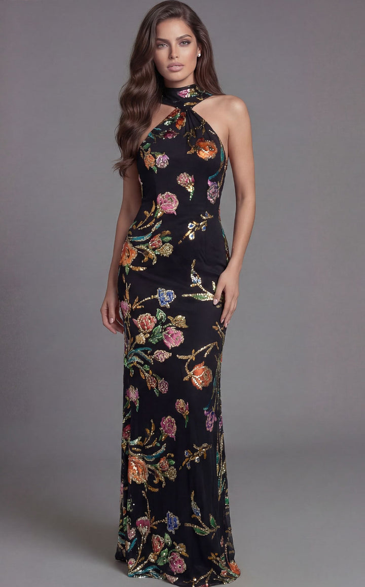 Jovani 47624 Black-Multi