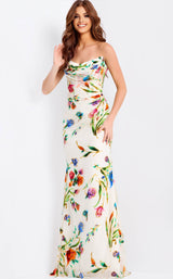 Jovani 47626 Ivory-Multi