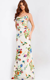 Jovani 47626 Ivory-Multi