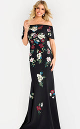 Jovani 47636 Black-Multi