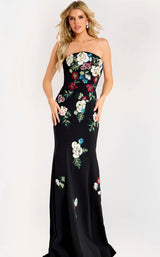 Jovani 47636 Black-Multi