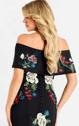 Jovani 47636 Black-Multi