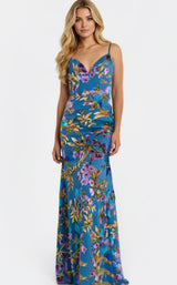 Jovani 47655 Blue-Multi