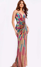 Jovani 47832 Nude-Multi
