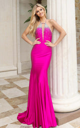 Jovani 48123 Fuchsia
