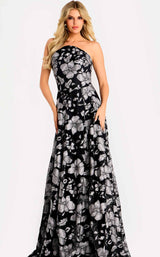 Jovani 48175 Black/Silver