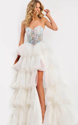 Jovani 48177 Off-White-Multi