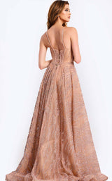 Jovani 48365 Silver/Nude