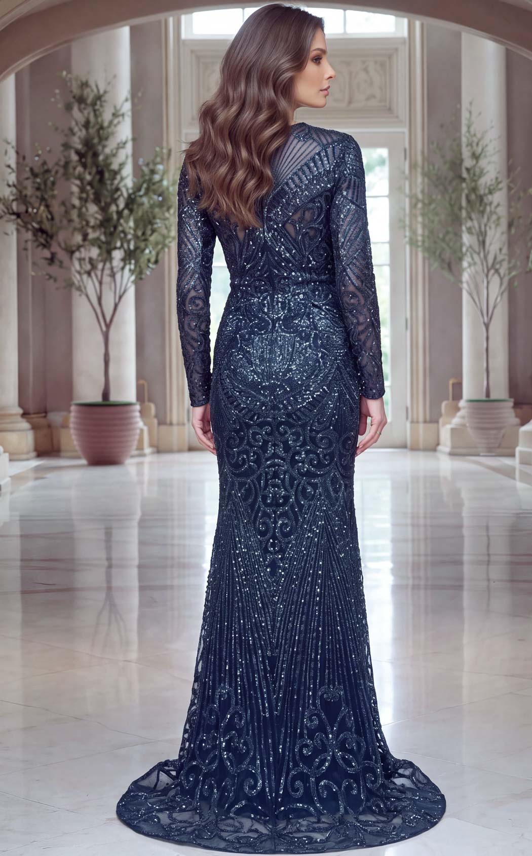 Jovani 48415 Navy