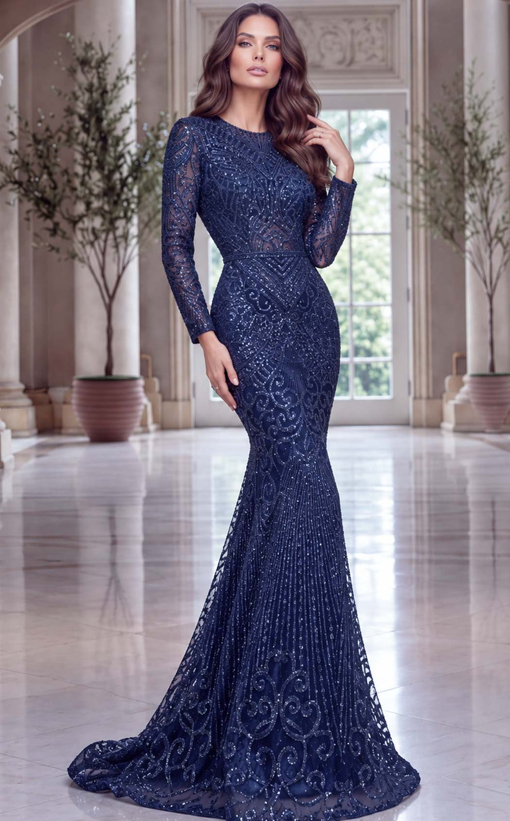 Jovani 48415 Navy