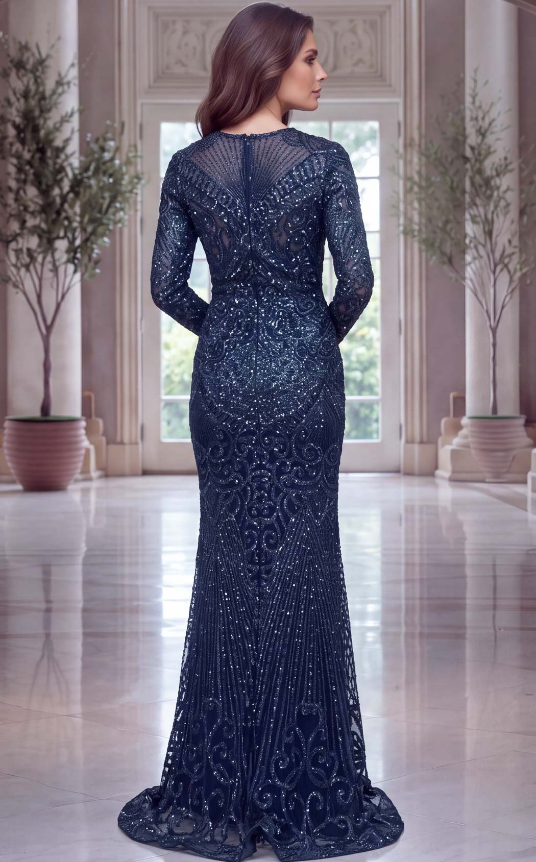 Jovani 48415 Navy